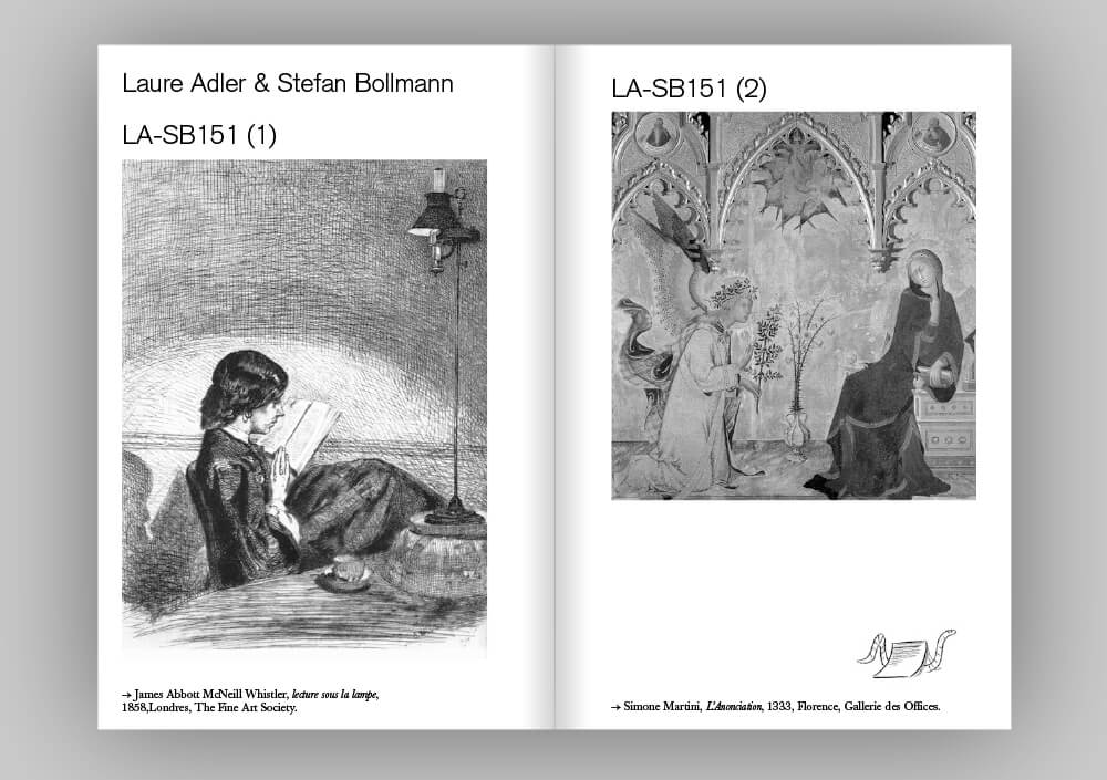 Double page, VOCCES PAGINARUM, ARBA-ESA bruxelles — © Alice Cadillon