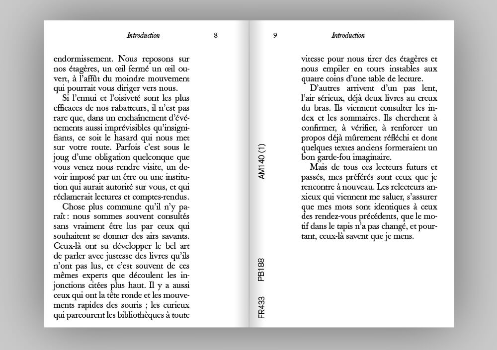 Double page, VOCCES PAGINARUM, ARBA-ESA bruxelles — © Alice Cadillon