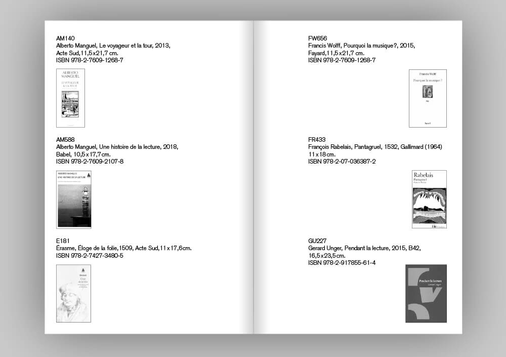 Double page, VOCCES PAGINARUM, ARBA-ESA bruxelles — © Alice Cadillon