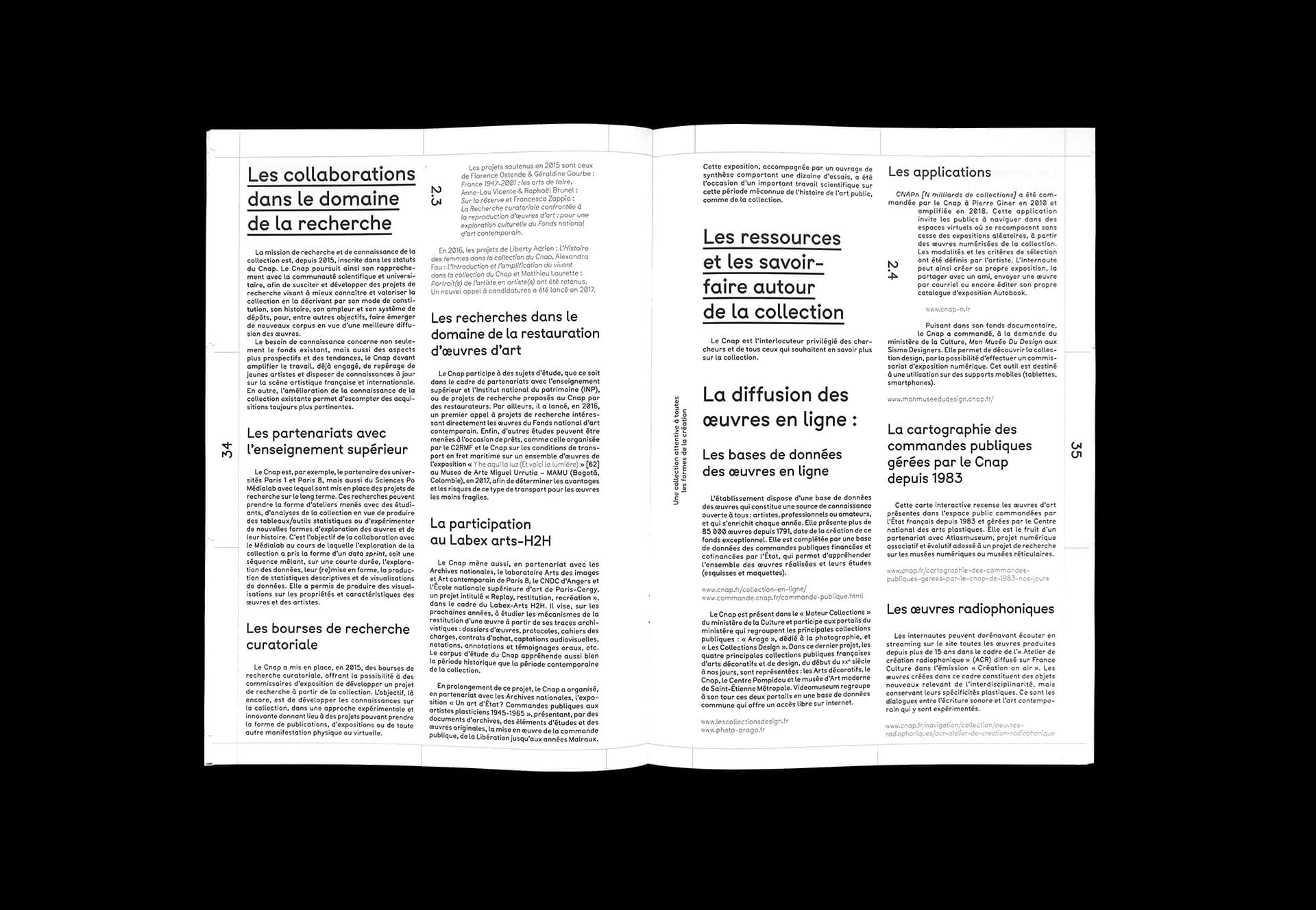 Livret de présentation, CNAP Paris - © Eva Lambert & Paul Cabanes