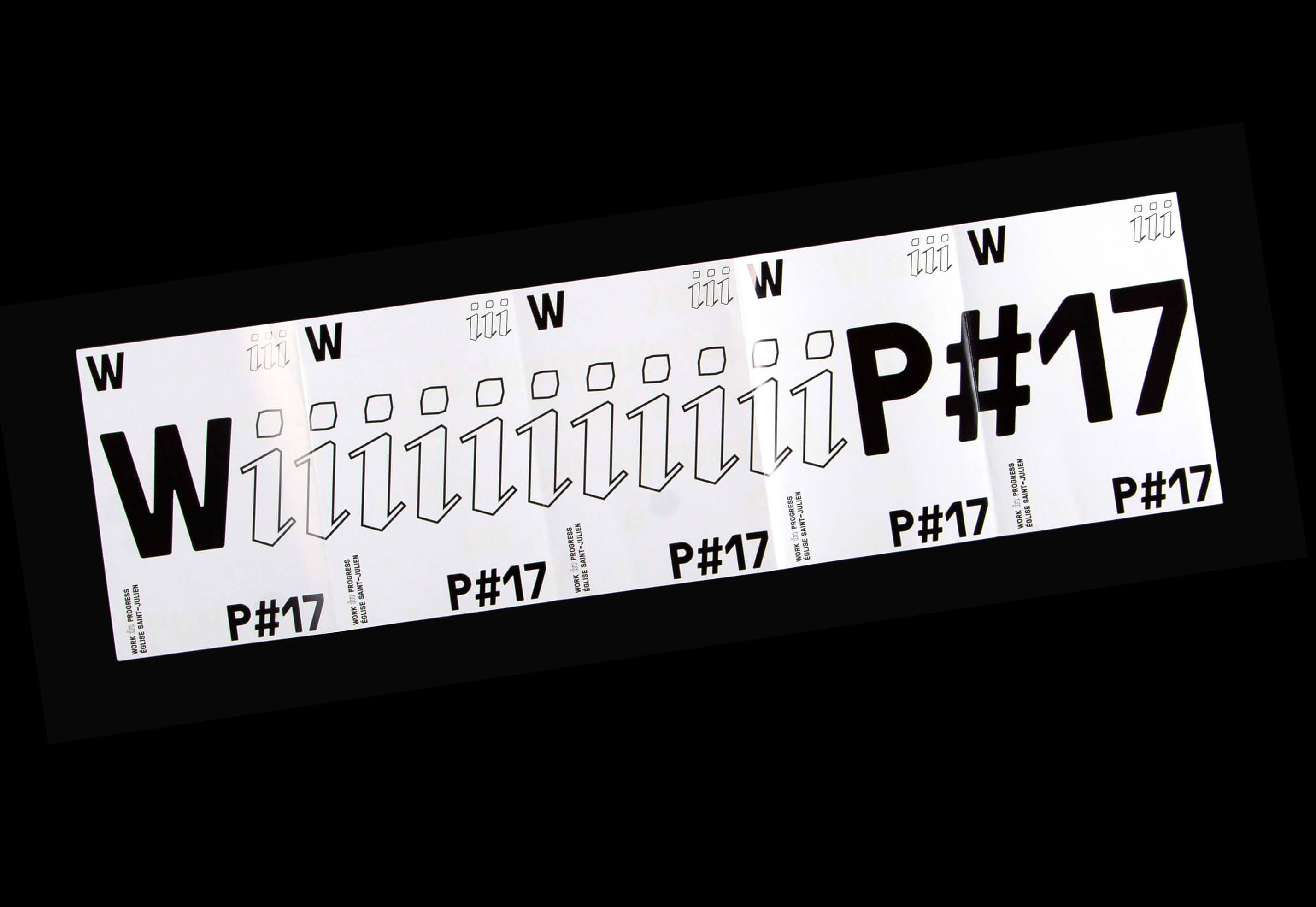 Flyer, Exposition Wip#17, AE ENSP Arles - © Eva Lambert & Paul Cabanes